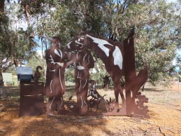 Amazing laser cut sculpture outside the church.